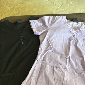 Ecko Unlimited Black and Lavender Button-Front Tops